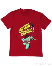 Tricou ADLER copil Captain obvious Rosu