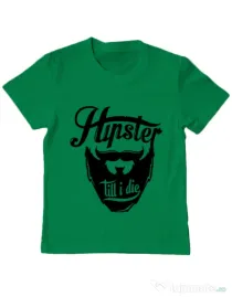 Tricou ADLER copil Till I die Verde mediu