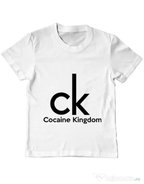 Tricou ADLER copil Cocaine kingdom Alb
