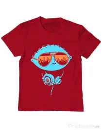 Tricou ADLER copil Dj Stewie Rosu