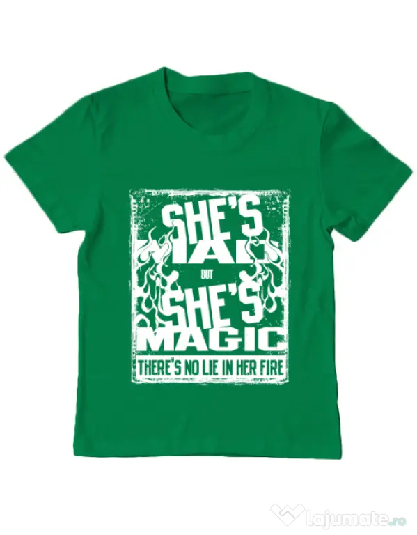 Tricou ADLER copil Mad but magic Verde mediu