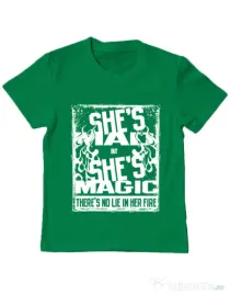 Tricou ADLER copil Mad but magic Verde mediu