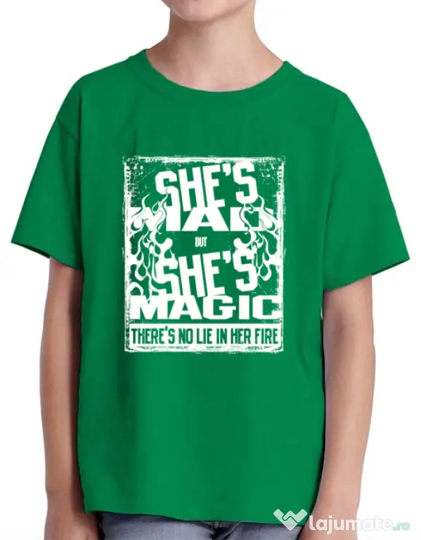 Tricou ADLER copil Mad but magic Verde mediu