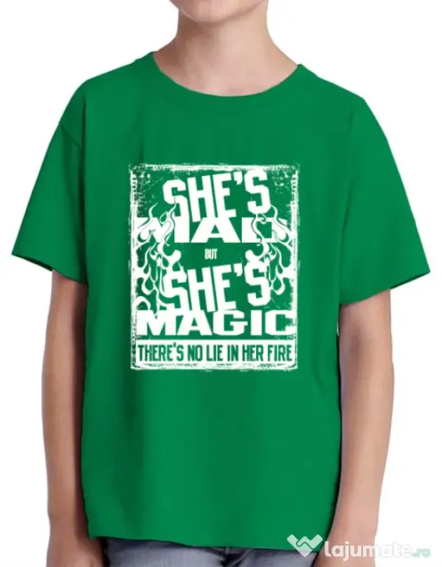 Tricou ADLER copil Mad but magic Verde mediu