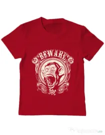 Tricou ADLER copil Urban monkey Rosu