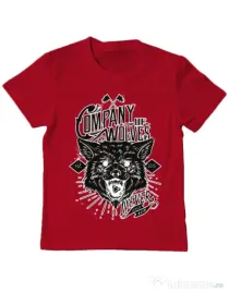 Tricou ADLER copil Company of wolves Rosu