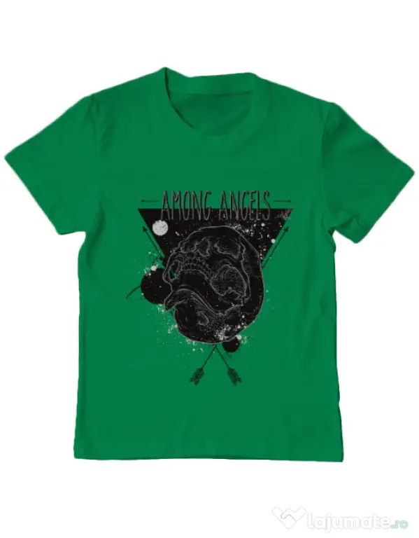 Tricou ADLER copil Among angels Verde mediu