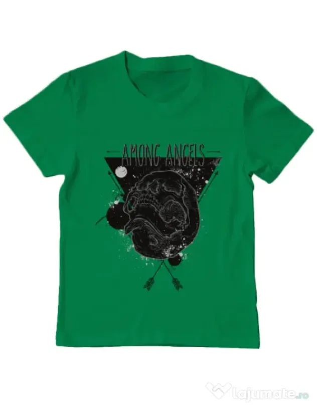 Tricou ADLER copil Among angels Verde mediu