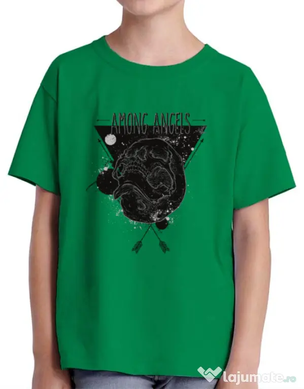Tricou ADLER copil Among angels Verde mediu