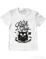 Tricou ADLER copil The black flag owl Alb
