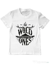 Tricou ADLER copil The Wild Ones Alb