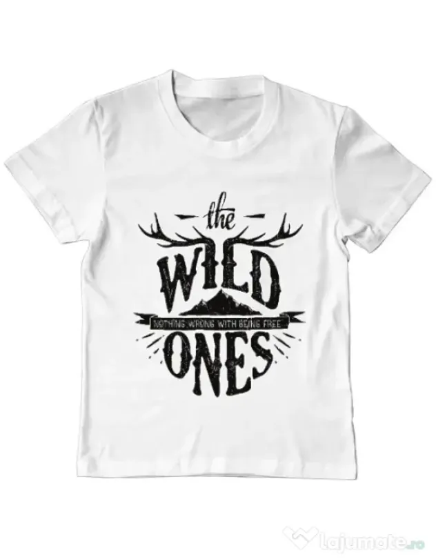 Tricou ADLER copil The Wild Ones Alb