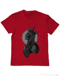 Tricou ADLER copil Skull King Rosu