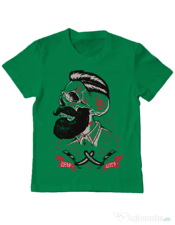 Tricou ADLER copil Deep cuts Verde mediu