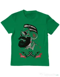 Tricou ADLER copil Deep cuts Verde mediu