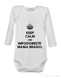 Baby body Impodobeste mama bradul Alb