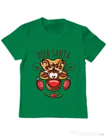 Tricou ADLER copil Deer santa Verde mediu