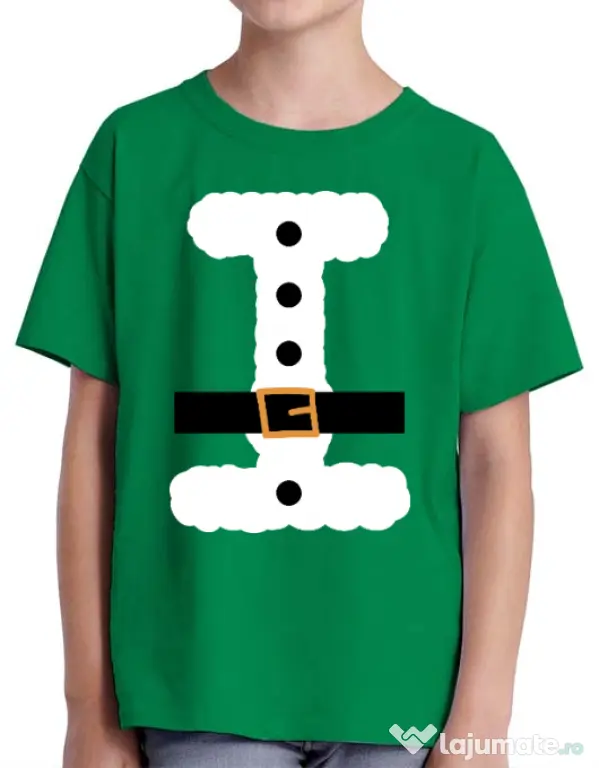Tricou ADLER copil Santa Verde mediu
