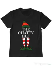 Tricou ADLER copil The chatty elf Negru