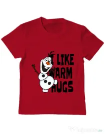 Tricou ADLER copil I like warm hugs Rosu