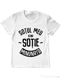 Tricou ADLER copil O sotie minunata Alb