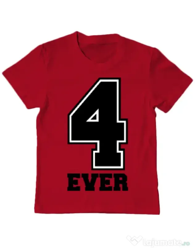 Tricou ADLER copil Forever Rosu