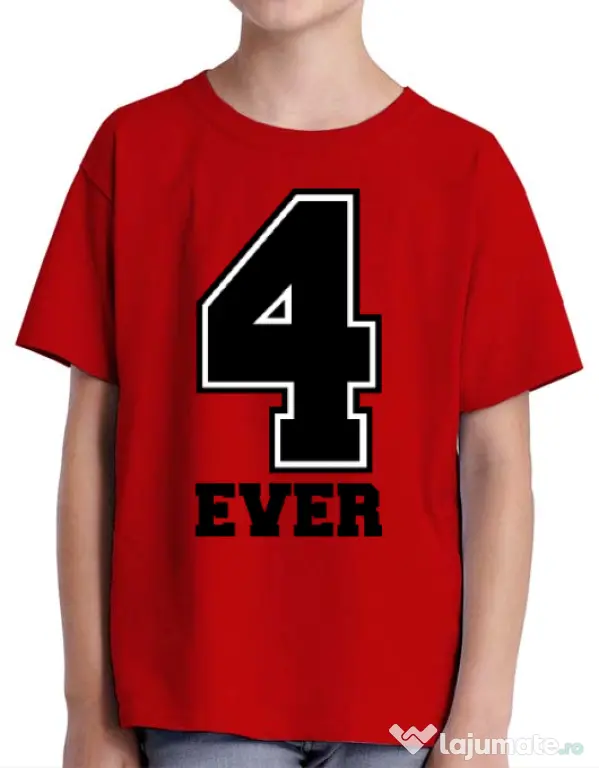 Tricou ADLER copil Forever Rosu