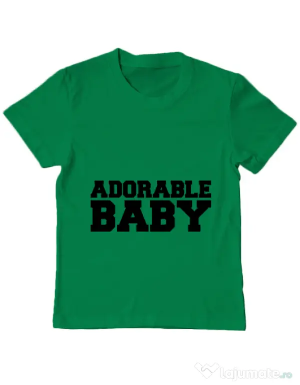 Tricou ADLER copil Adorable baby Verde mediu