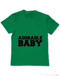 Tricou ADLER copil Adorable baby Verde mediu