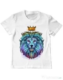 Tricou ADLER copil Lion king Alb