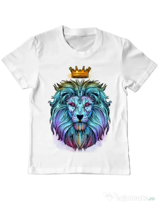 Tricou ADLER copil Lion king Alb