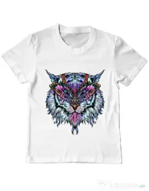Tricou ADLER copil Tiger buterfly Alb