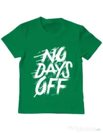 Tricou ADLER copil No days off Verde mediu