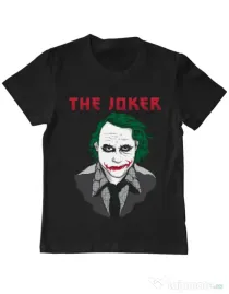 Tricou ADLER copil The joker Negru