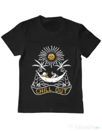 Tricou ADLER copil Chill out Negru