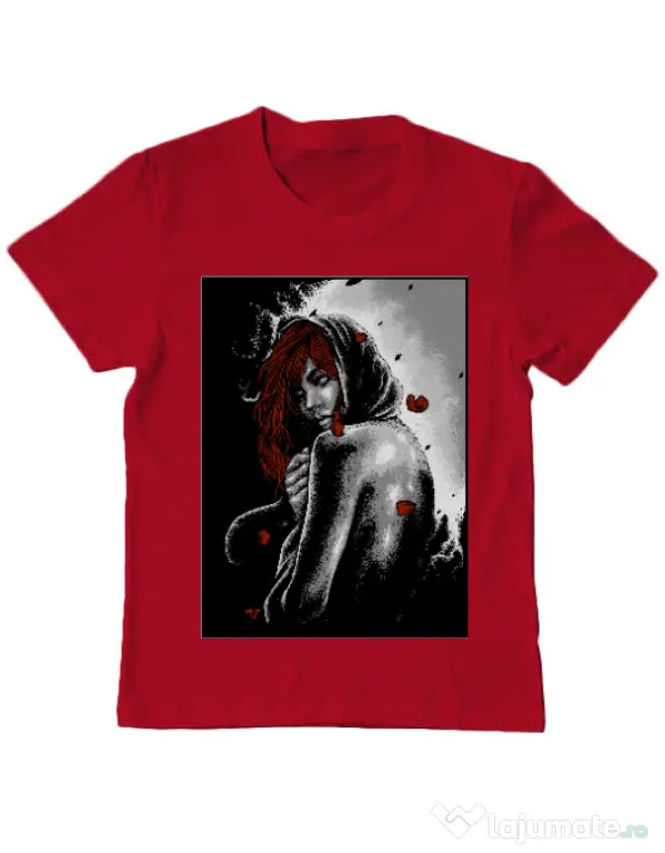 Tricou ADLER copil Solitude Rosu