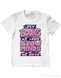 Tricou ADLER copil Open books Alb