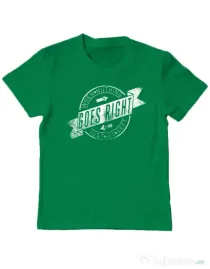 Tricou ADLER copil When nothing goes right Verde mediu