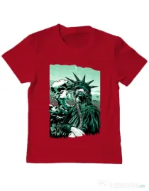 Tricou ADLER copil Save the liberty Rosu