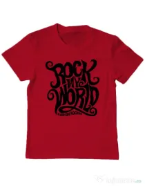 Tricou ADLER copil Rock my world Rosu