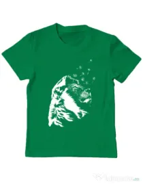 Tricou ADLER copil Dande lion Verde mediu