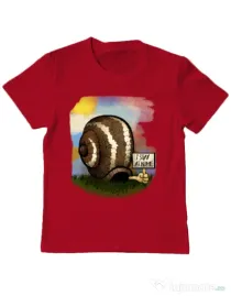 Tricou ADLER copil I stay home 2 Rosu
