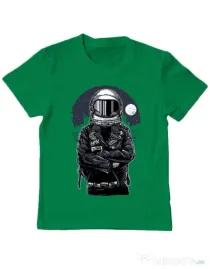 Tricou ADLER copil Astronaut rebel Verde mediu