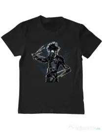 Tricou ADLER copil Gas mask scissor Negru