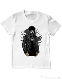 Tricou ADLER copil Sky fighter Alb