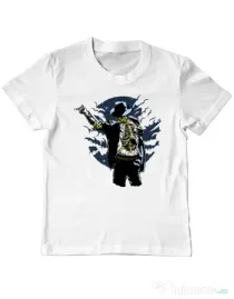 Tricou ADLER copil Zombie pop Alb