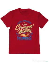 Tricou ADLER copil Strongest women Rosu