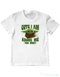 Tricou ADLER copil Cute I am Alb