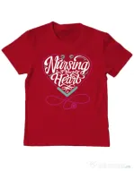 Tricou ADLER copil Work of heart Rosu