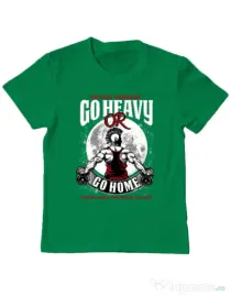 Tricou ADLER copil Go heavy or go home Verde mediu